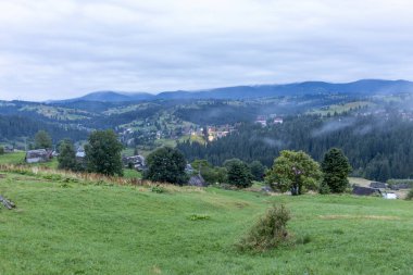 Ukrayna Karpatları 'ndaki Alp yerleşkesi