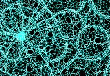 Mikroskop altında bir virüsün 3 boyutlu görüntüsü.