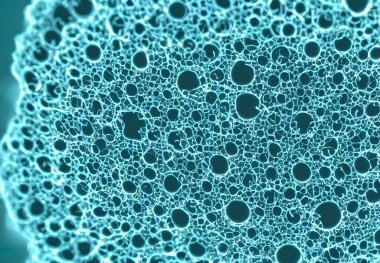 Virüs vücutları, illüstrasyon detaylı 3B makro görünüm.