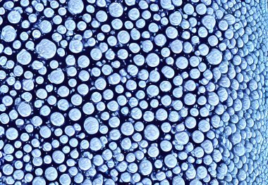 Virüs vücutları, illüstrasyon detaylı 3B makro görünüm.