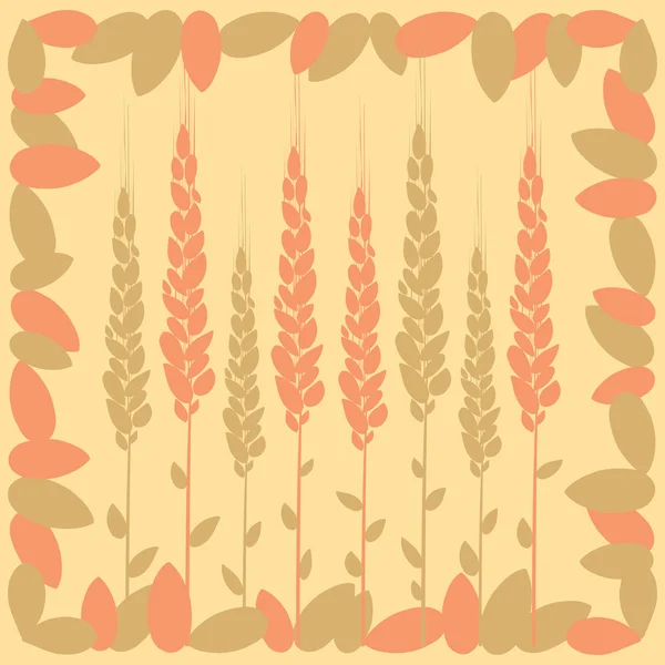 Abstract yellow wheat — Stock Vector