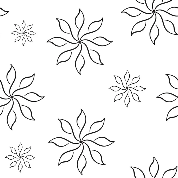 Bloemen naadloos patroon — Stockvector