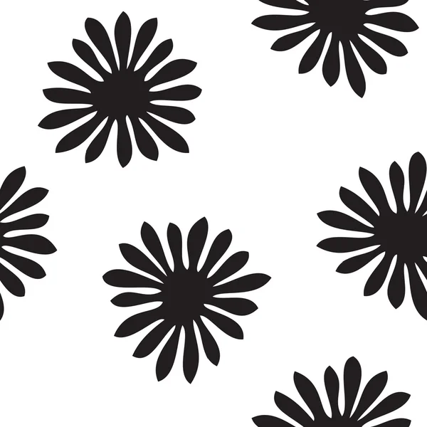 Черно-белая цветочная палитра — стоковый вектор
