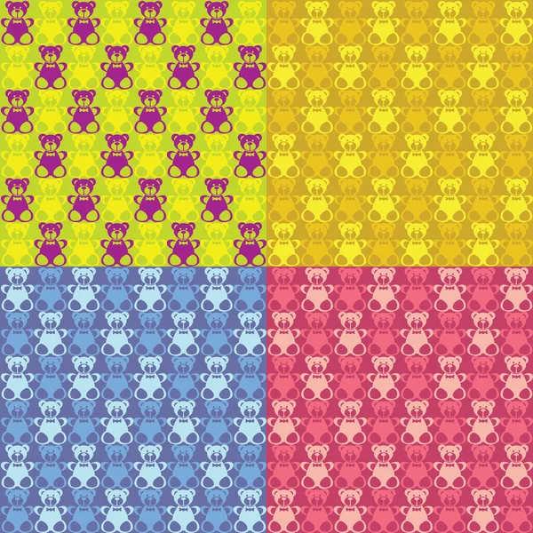 Nounours coloré — Image vectorielle