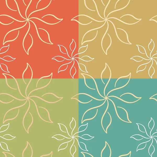 Floral naadloze textuur — Stockvector