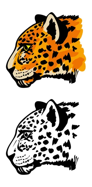 Голова леопард — стоковий вектор