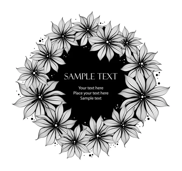 Cadre floral — Image vectorielle