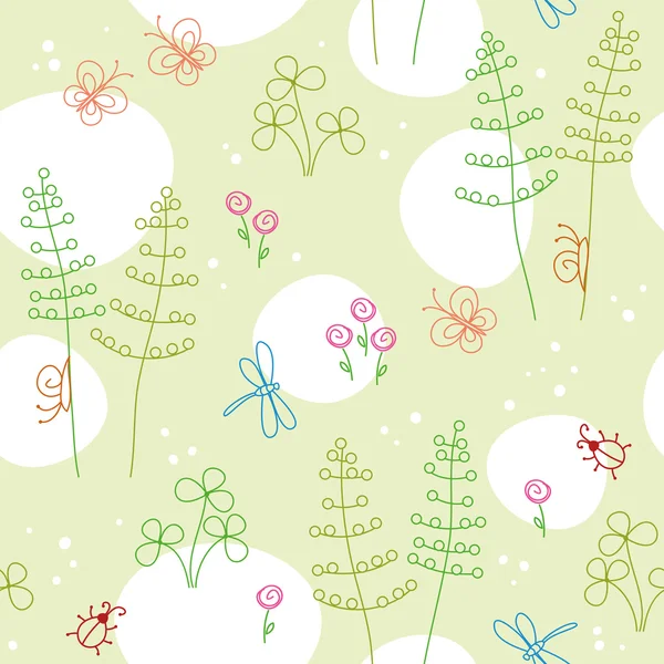 Spring seamless background — Stock Vector