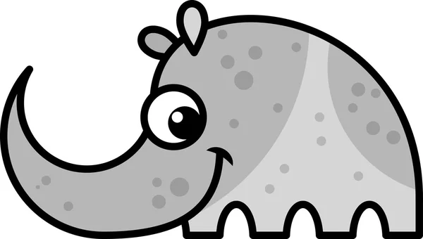 Cartoon rhino — Stock vektor