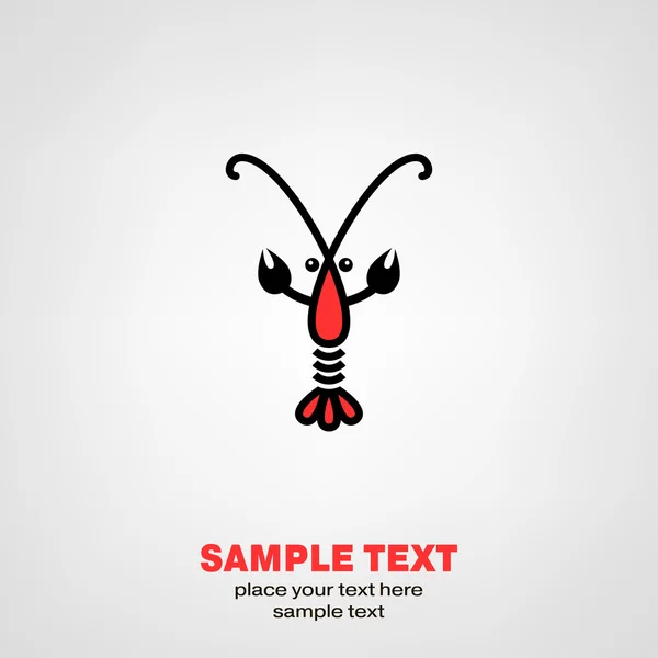 Lobster icon — Stock Vector