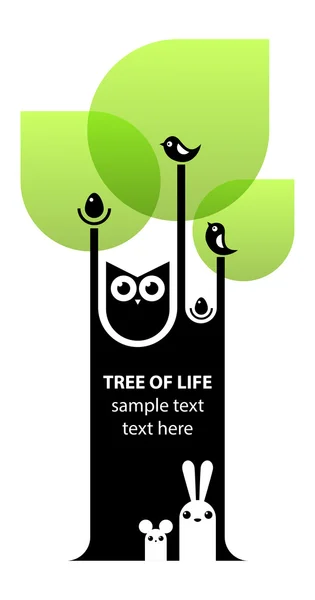 Hayat ağacı kavramı — Stok Vektör