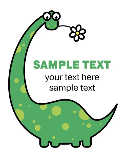 Cartoon dinosaur — Stock Vector