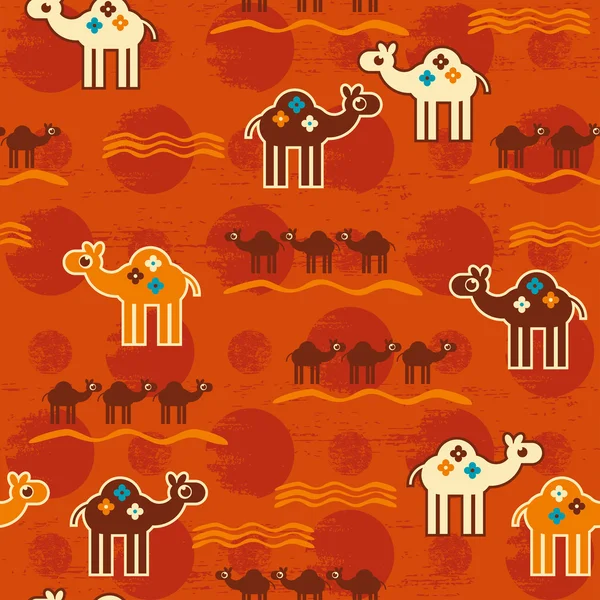 沙漠无缝模式 — 图库矢量图片