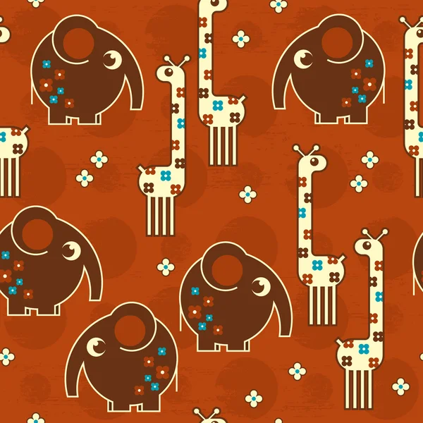 Safari seamless pattern — Stockvector