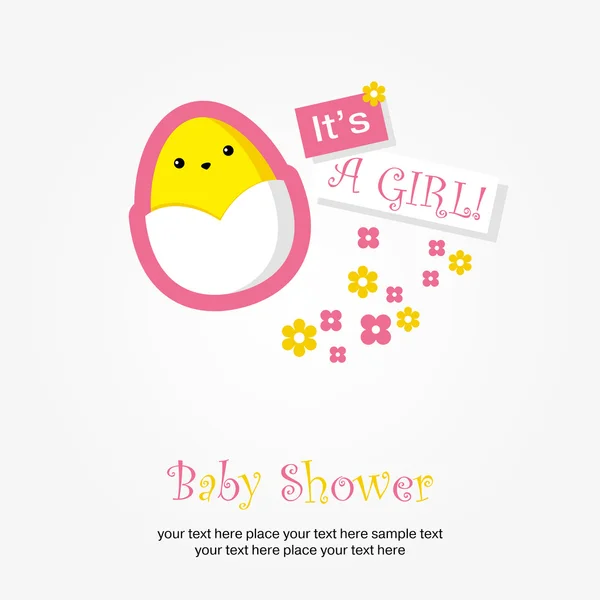 Baby shower kort — Stock vektor