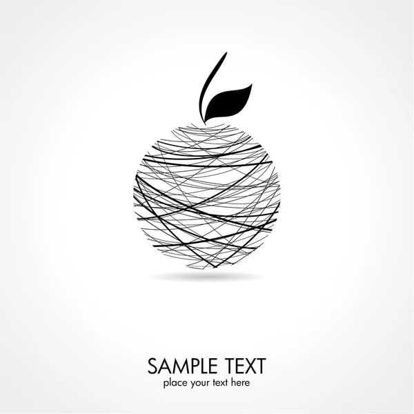 Abstracte apple — Stockvector