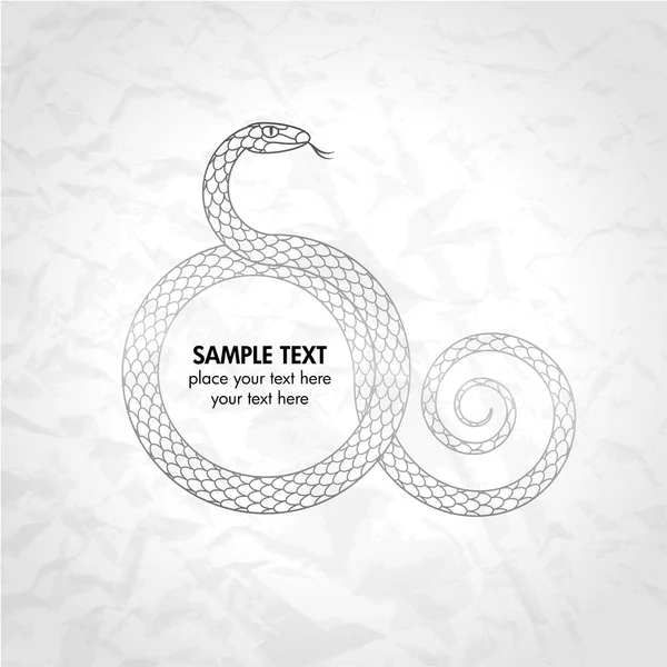 Contexte avec le serpent — Image vectorielle