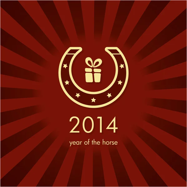 Karta nowego roku 2014 — Wektor stockowy