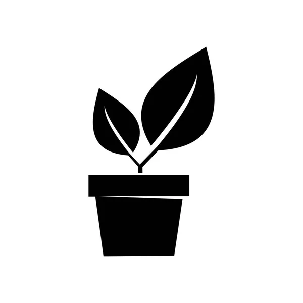 Icône Pot Plante Moderne Logo Pot Plante Illustration Vectorielle Concept — Image vectorielle