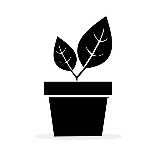 Icône Pot Plante Moderne Logo Pot Plante Illustration Vectorielle Concept — Image vectorielle