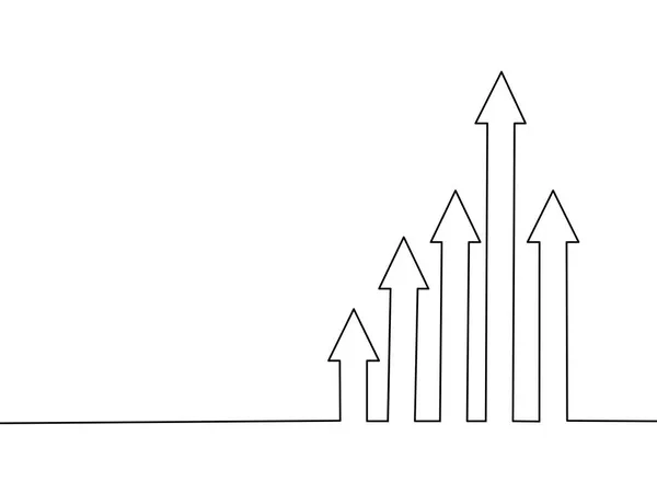 Üzleti Nyíl Célirányát Koncepció Siker Pénzügyi Növekedési Vektor Üzleti Nyíl — Stock Vector