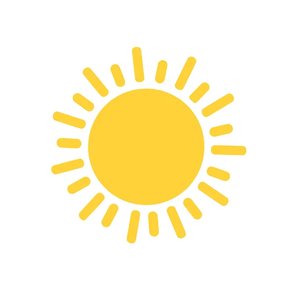 太陽のアイコン ウェブサイトのデザインのためのトレンディなベクトル夏のシンボル サンベクトルイラスト — ストックベクタ