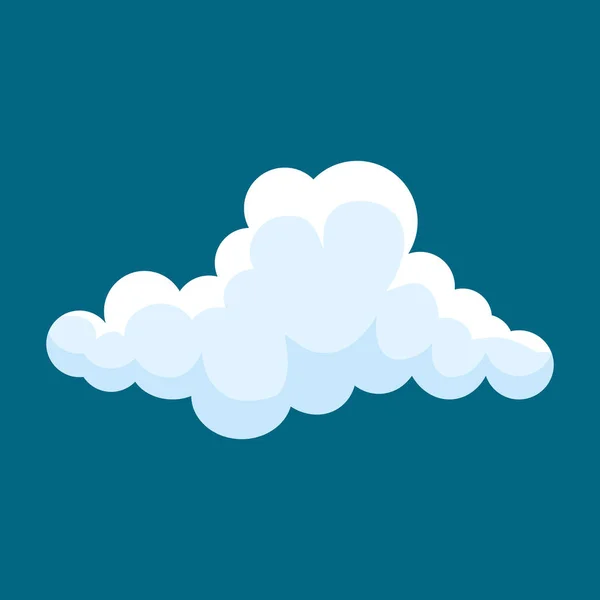 Nuvem Céu Isolado Fundo Ilustração Vetor Nuvem — Vetor de Stock