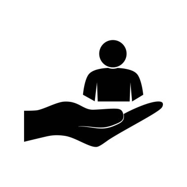 Müşteri hizmetleri ikonu. Müşterilerle ilişkileri sürdürmek. vektör