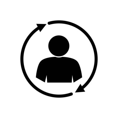 Müşteri koruma ikonu. Müşteri ilişkileri yönetim konsepti. vektör