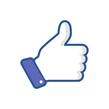 Beyaz arka planda izole edilmiş Simge gibi el. vektör çizimi gibi