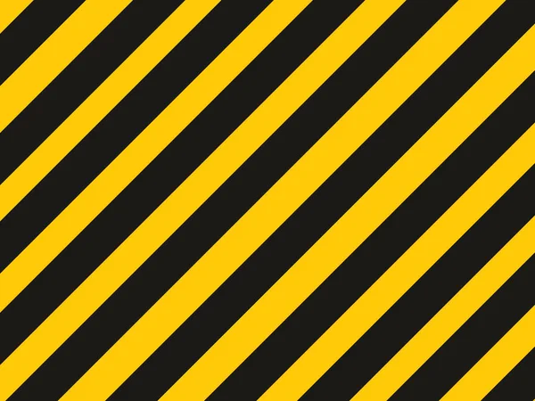 Leere Warnschilder Hintergrund Mit Schwarzen Und Gelben Streifen — Stockvektor