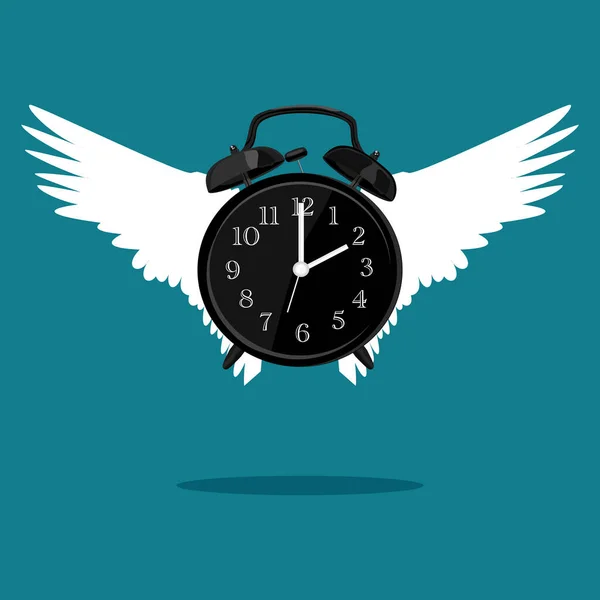 時計には翼がある 時間に依存しない概念 ベクトル — ストックベクタ