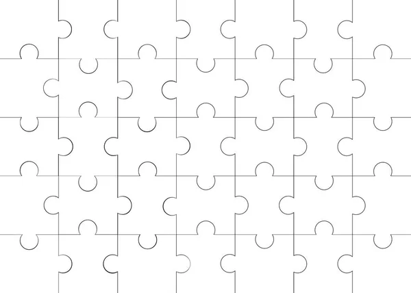 Set Isolated Puzzle Pieces Background Vector Illustration — Stock Vector