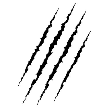 Pençe simgesini beyaz arkaplanda izole et. pençe vektörü 