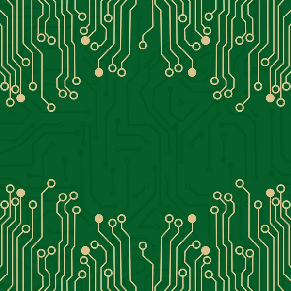 Papan Sirkuit Elektronik Tekstur Papan Sirkuit Teknologi Vektor - Stok Vektor