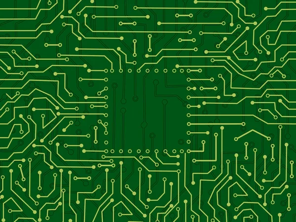 Papan Sirkuit Elektronik Tekstur Papan Sirkuit Teknologi Vektor - Stok Vektor