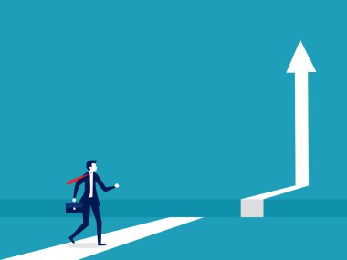 Engeller ve iş hayatındaki zorluklar. Risk kavramı. İş konsepti. vektör illüstrasyonu