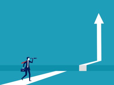 Engeller ve iş hayatındaki zorluklar. Risk kavramı. İş konsepti. vektör 