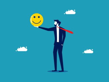 İyimserlik mi, olumlu düşünce mi? Mutluluk ve üzüntüyü dengelemek. iş kavramı