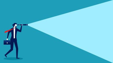 İş dünyası liderleri iş fırsatları arıyor. İleri görüşlü. iş kavramı