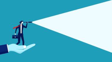 İş dünyası liderleri iş fırsatları arıyor. İleri görüşlü. iş kavramı