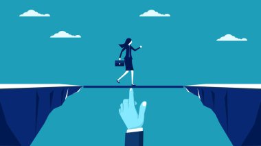 Risk kontrolü. İş konusunda yardım ya da danışmanlık. iş konsepti vektörü 