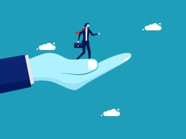 Organizasyonun temsilcisi. Organizasyonu temsil etmesi için en iyi iş adamlarını atayın. iş kavramı 