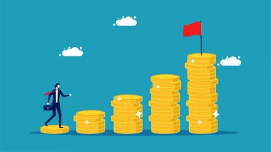 Yatırım yapmaya başla. İşadamları mali hedeflerine ulaşmak için para biriktirmeye başladılar.