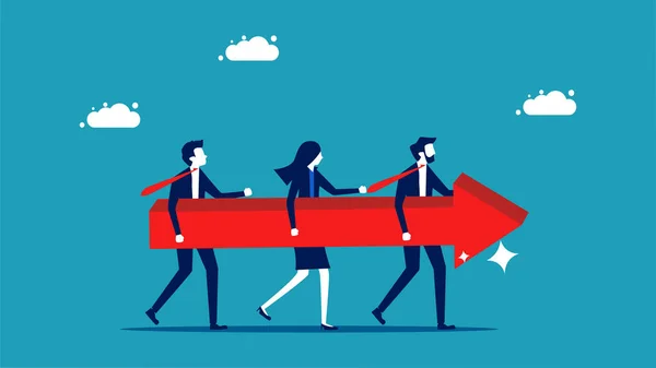 Business Direction Leaders Set Direction Organization Illustration — Wektor stockowy