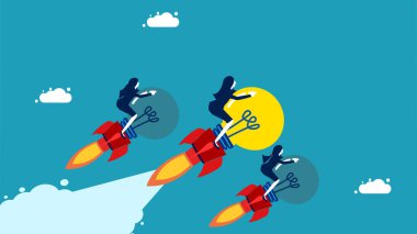 Yeni yenilik. Ampul roketi kullanan iş kadını rakip vektöre karşı kazandı