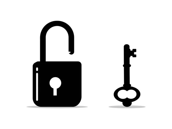 Ключ Значок Майстра Розблокувати Клавішу Концепція Безпеки Векторні Ілюстрації Eps — стоковий вектор