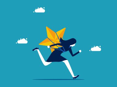 Bağlılık ve dürüstlük. Önde giden yıldızlı iş kadını