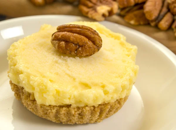 Pecan cheesecake — Stock Photo, Image