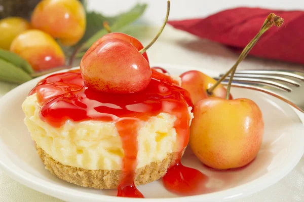 Cheesecake επιδόρπιο — Φωτογραφία Αρχείου